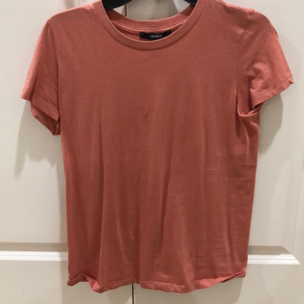 Short Sleeve Pink Forever 21 Tee